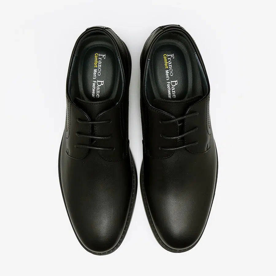 נעלי שרוך עור קומפורט אייר שחור